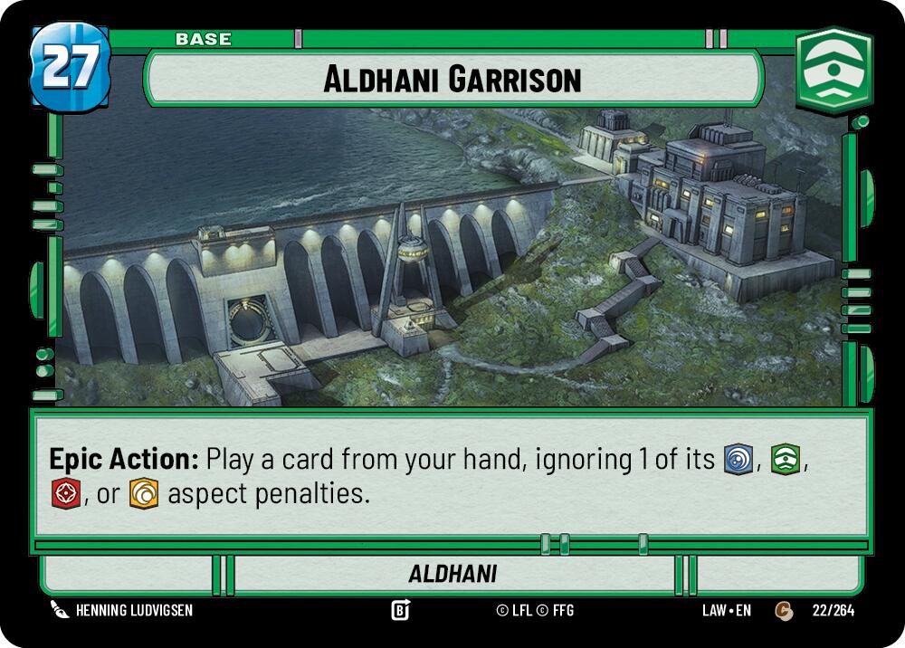 Aldhani Garrison // Shield (22 // T03) (22 // T03) [A Lawless Time] | Shuffle n Cut Hobbies & Games