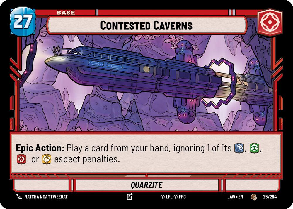Contested Caverns // Shield (25 // T03) (25 // T03) [A Lawless Time] | Shuffle n Cut Hobbies & Games