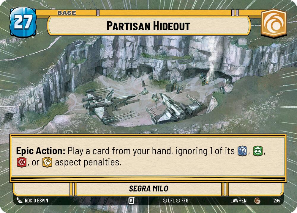 Partisan Hideout // Experience (294 // t05) (Hyperspace) (294 // T05) [A Lawless Time] | Shuffle n Cut Hobbies & Games