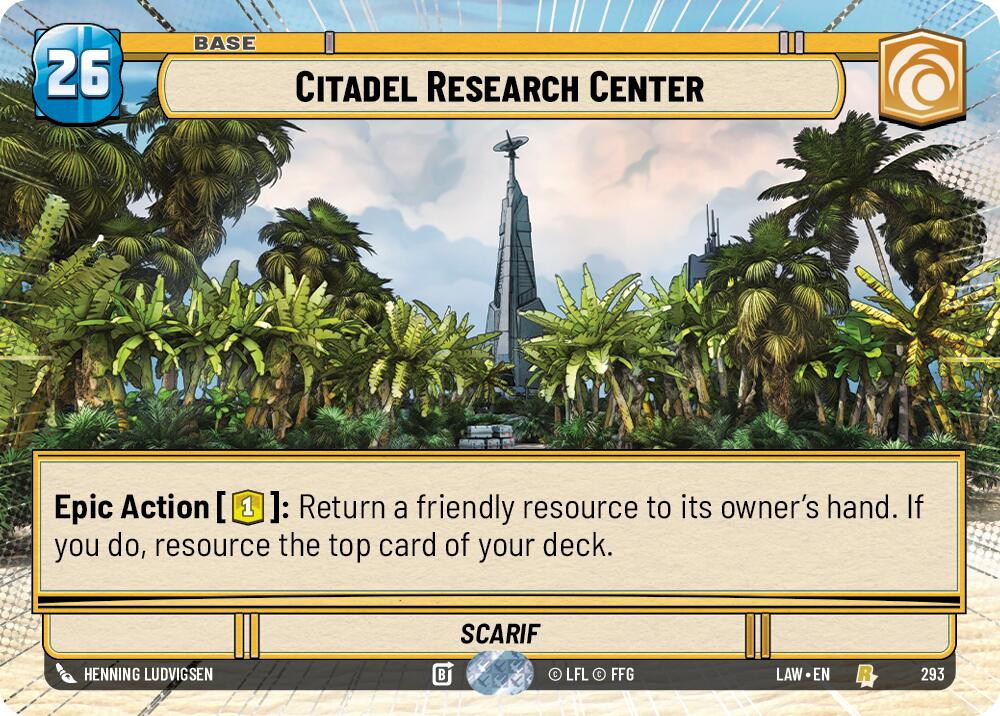 Citadel Research Center (293) (Hyperspace) (293) [A Lawless Time] | Shuffle n Cut Hobbies & Games