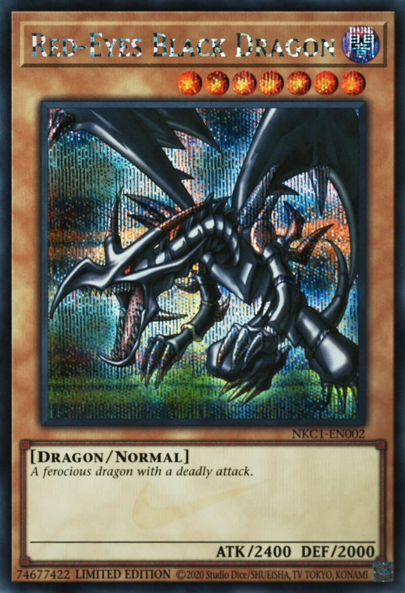Red-Eyes Black Dragon (Nike Collaboration) [NKC1-EN002] Prismatic Secret Rare | Shuffle n Cut Hobbies & Games