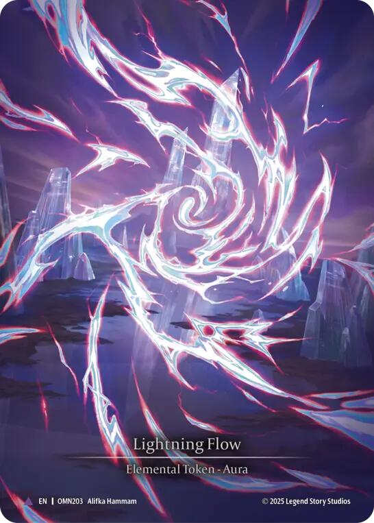Lightning Flow (C) [OMN203] (Omens of the Third Age)  Cold Foil | Shuffle n Cut Hobbies & Games