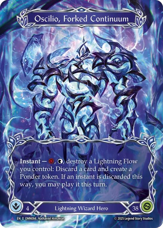 Oscilio, Forked Continuum (Marvel) [OMN094] (Omens of the Third Age)  Cold Foil | Shuffle n Cut Hobbies & Games