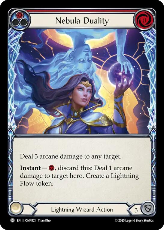Nebula Duality (Red) [OMN121] (Omens of the Third Age)  Rainbow Foil | Shuffle n Cut Hobbies & Games