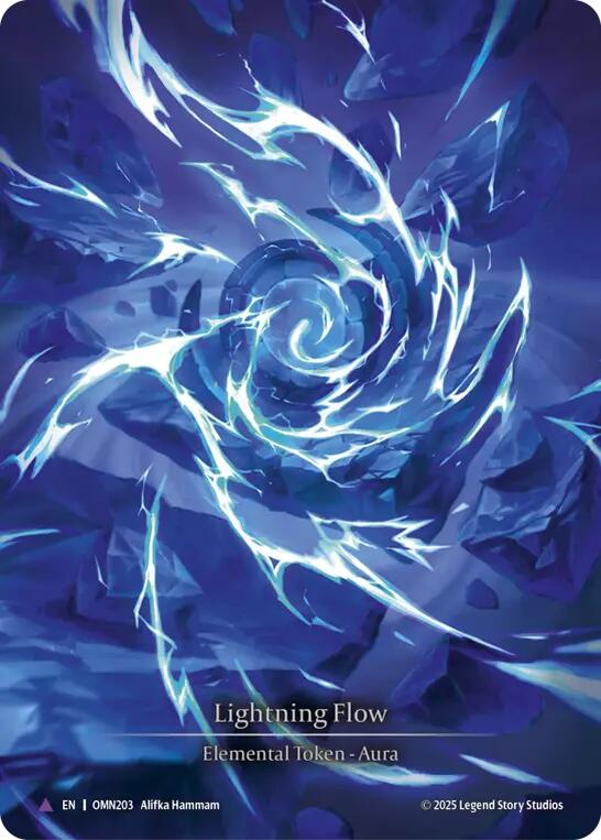 Lightning Flow (B) [OMN203] (Omens of the Third Age)  Cold Foil | Shuffle n Cut Hobbies & Games