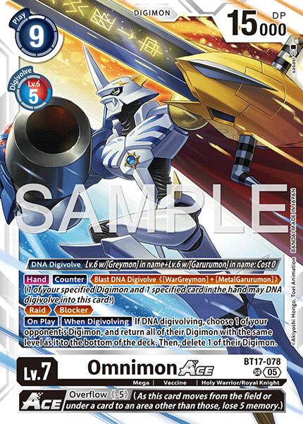 Omnimon ACE [BT17-078] (Reprint) [Advanced Booster Digimon Generation] | Shuffle n Cut Hobbies & Games