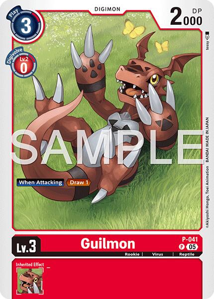 Guilmon [P-041] (Reprint) [Advanced Booster Digimon Generation] | Shuffle n Cut Hobbies & Games