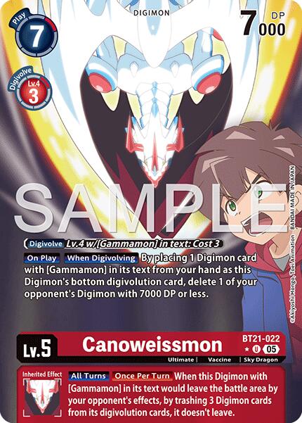 Canoweissmon [BT21-022] (Alternate Art) [Advanced Booster Digimon Generation] | Shuffle n Cut Hobbies & Games