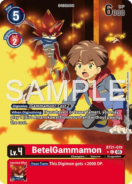 BetelGammamon [BT21-019] (Alternate Art) [Advanced Booster Digimon Generation] | Shuffle n Cut Hobbies & Games