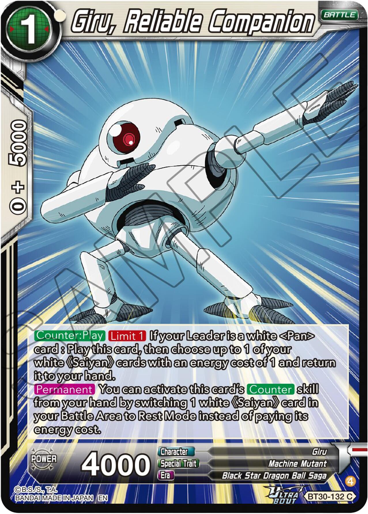 Giru, Reliable Companion (BT30-132) [Three Glorious Fighters] | Shuffle n Cut Hobbies & Games