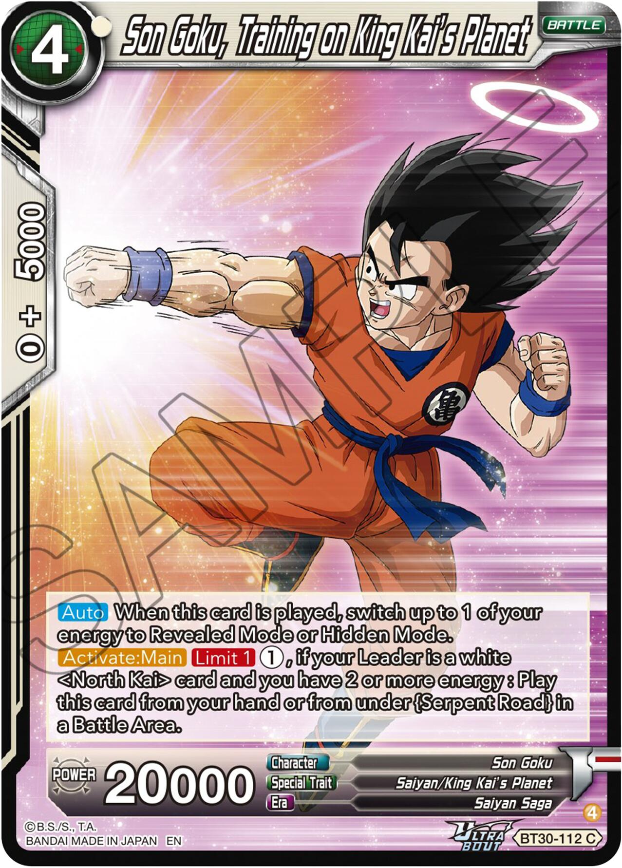 Son Goku, Training a King Kai's Planet (BT30-112) [Three Glorious Fighters] | Shuffle n Cut Hobbies & Games