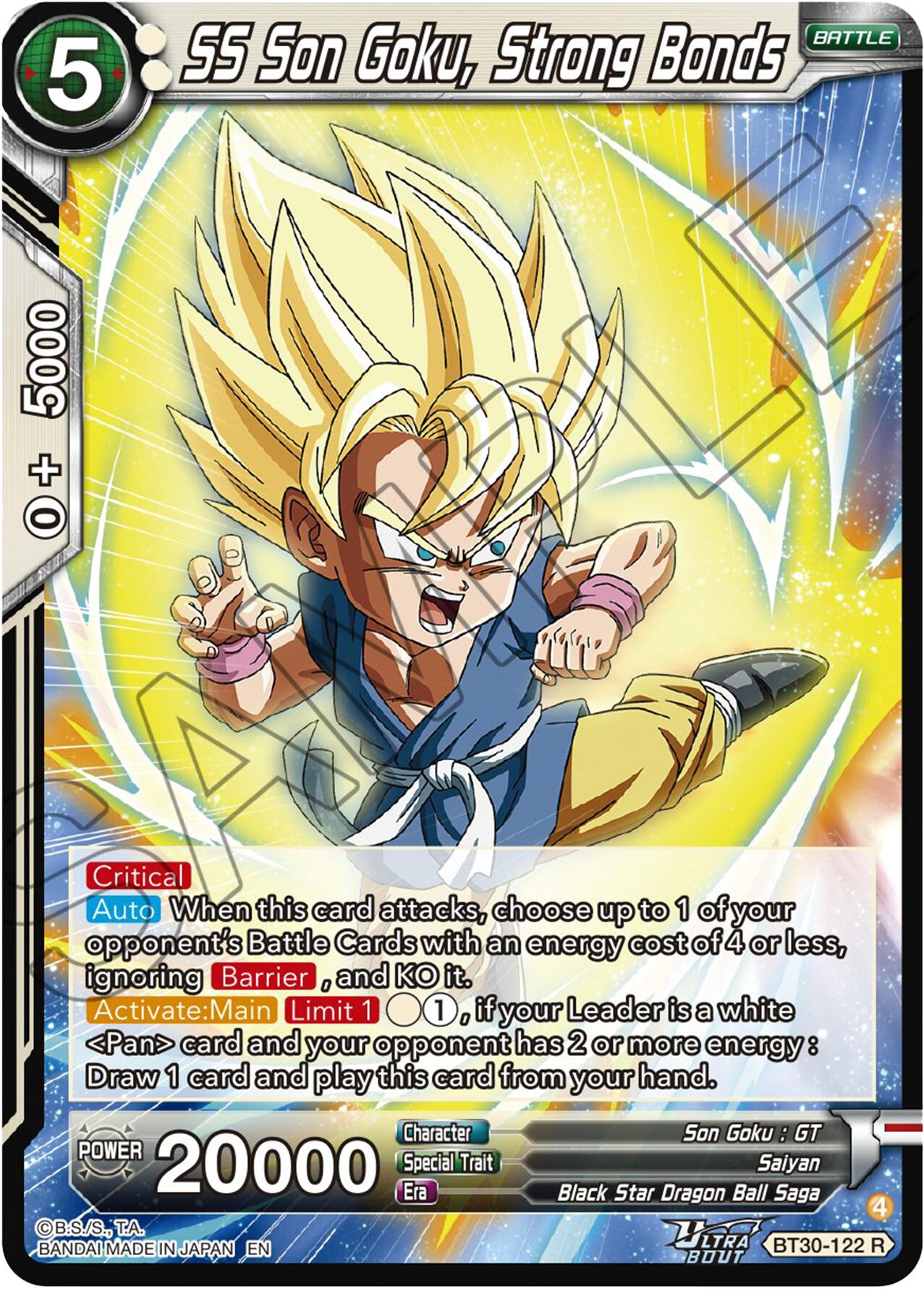 SS Son Goku, Strong Bonds (BT30-122) [Three Glorious Fighters] | Shuffle n Cut Hobbies & Games