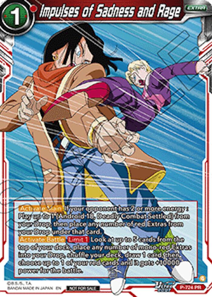 Impulses of Sadness and Rage (Ultra-Bout Series Tournament Pack Vol.2) (P-724) [Tournament Promotion Cards] | Shuffle n Cut Hobbies & Games