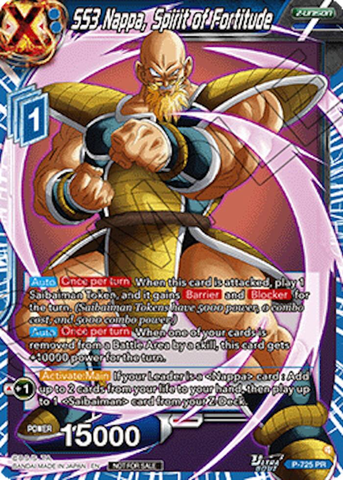 SS3 Nappa, Spirit of Fortitude (Ultra-Bout Series Tournament Pack Vol.2) (P-725) [Tournament Promotion Cards] | Shuffle n Cut Hobbies & Games