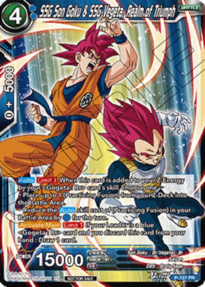 SSG Son Goku & SSG Vegeta, Realm of Triumph (Ultra-Bout Series Tournament Pack Vol.2) (P-727) [Tournament Promotion Cards] | Shuffle n Cut Hobbies & Games