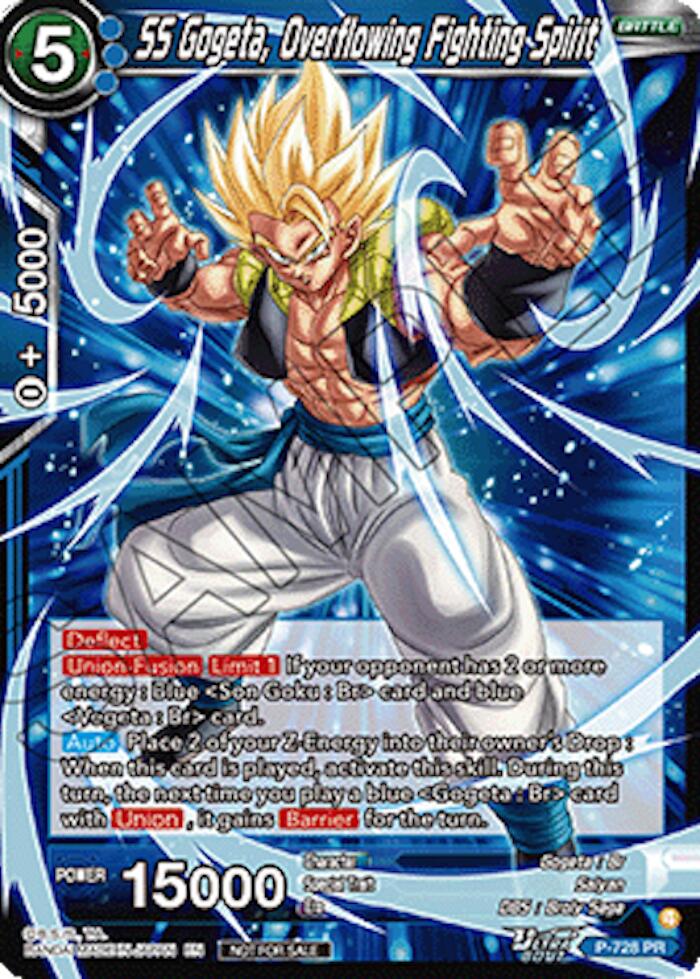 SS Gogeta, Overflowing Fighting Spirit (Ultra-Bout Series Tournament Pack Vol.2) (P-728) [Tournament Promotion Cards] | Shuffle n Cut Hobbies & Games