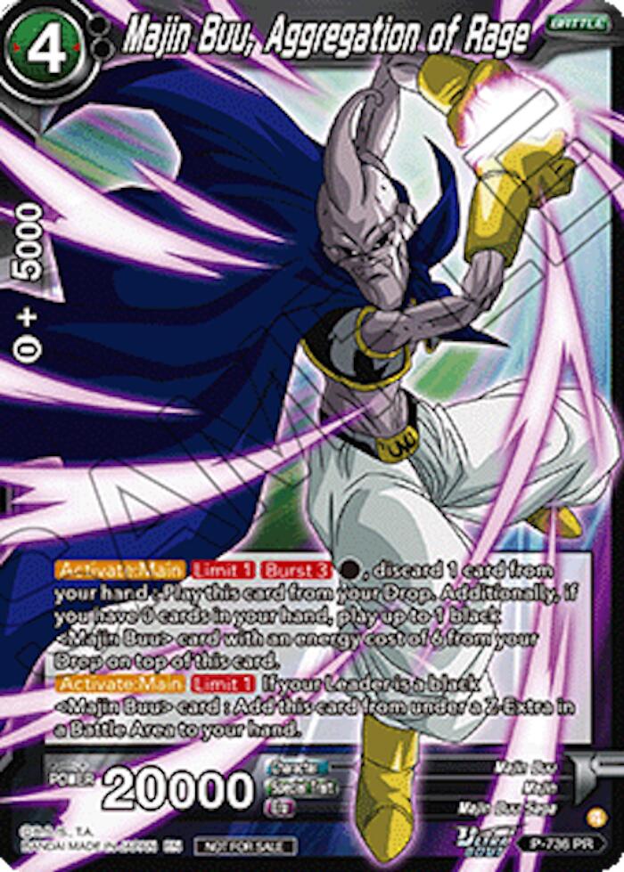 Majin Buu, Aggregation of Rage (Ultra-Bout Series Tournament Pack Vol.2) (P-736) [Tournament Promotion Cards] | Shuffle n Cut Hobbies & Games