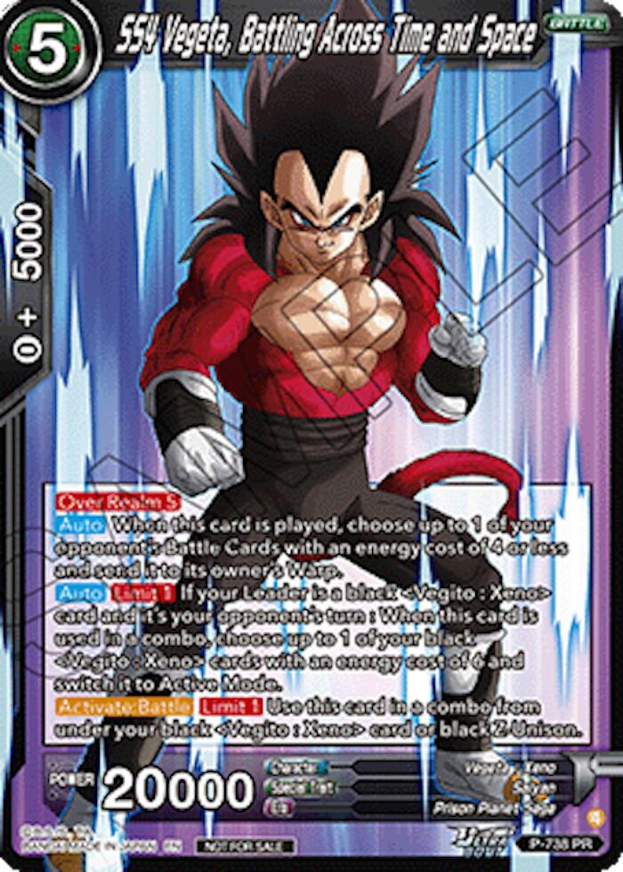 SS4 Vegeta, Battling Across Time and Space (Ultra-Bout Series Tournament Pack Vol.2) (P-738) [Tournament Promotion Cards] | Shuffle n Cut Hobbies & Games