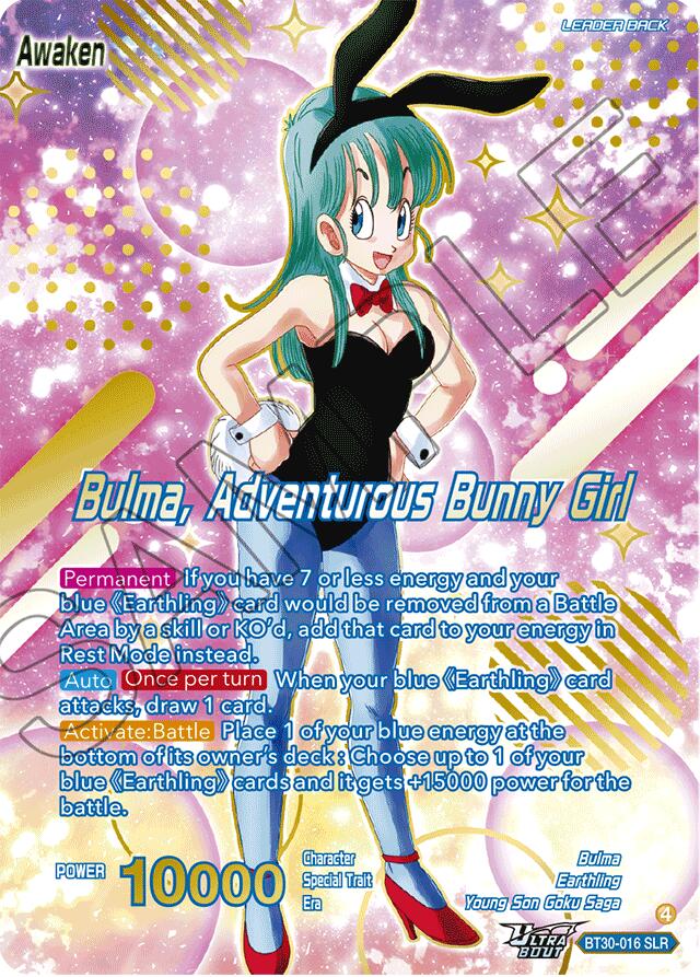 Bulma // Bulma, Adventurous Bunny Girl (SLR) (BT30-016) [Three Glorious Fighters] | Shuffle n Cut Hobbies & Games