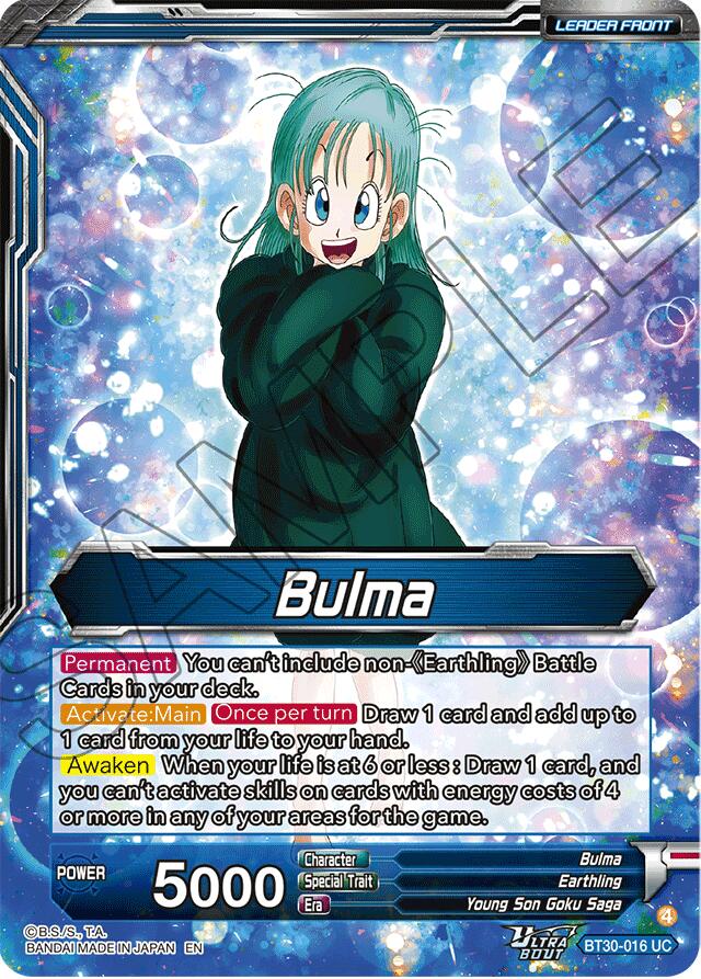 Bulma // Bulma, Adventurous Bunny Girl (SLR) (BT30-016) [Three Glorious Fighters] | Shuffle n Cut Hobbies & Games