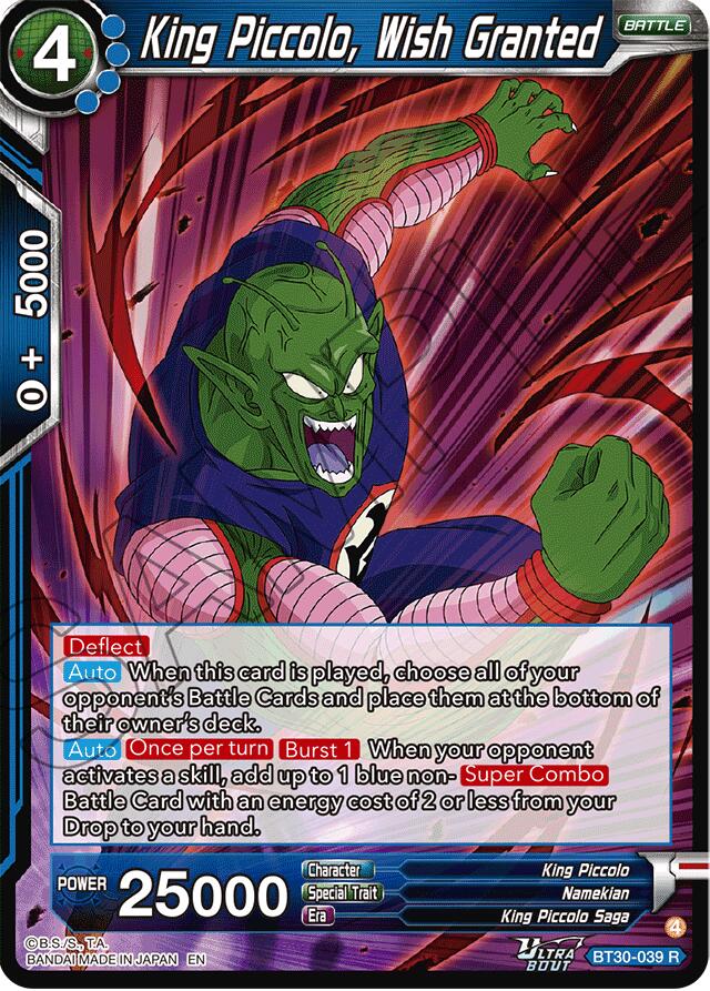 King Piccolo, Wish Granted (BT30-039) [Three Glorious Fighters] | Shuffle n Cut Hobbies & Games