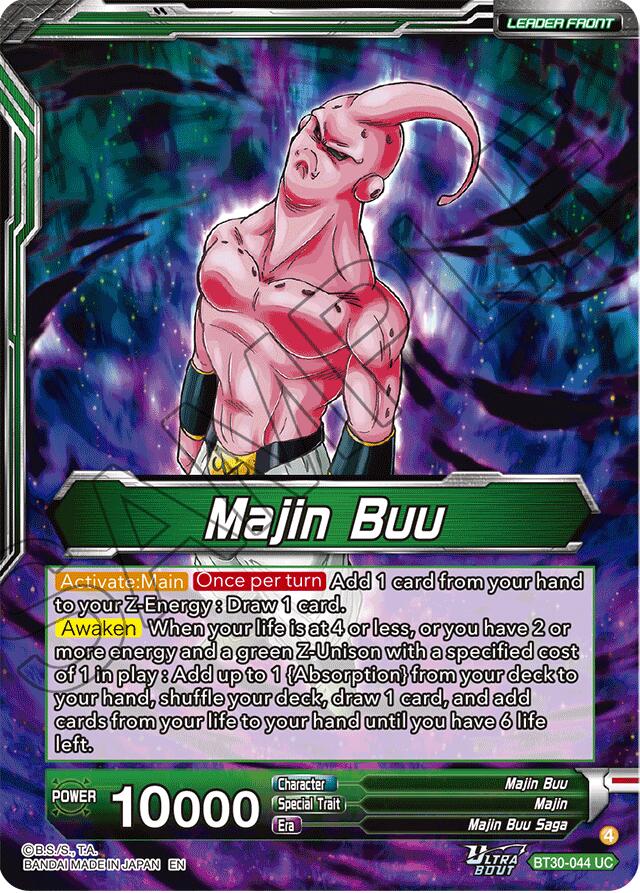 Majin Buu // Majin Buu, Ultimate Majin (SLR) (BT30-044) [Three Glorious Fighters] | Shuffle n Cut Hobbies & Games