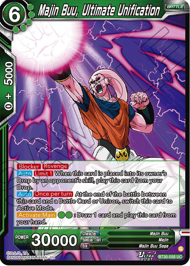 Majin Buu, Ultimate Unification (BT30-058) [Three Glorious Fighters] | Shuffle n Cut Hobbies & Games