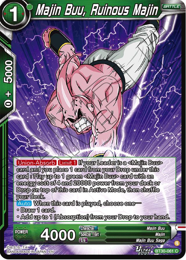 Majin Buu, Ruinous Majin (BT30-061) [Three Glorious Fighters] | Shuffle n Cut Hobbies & Games