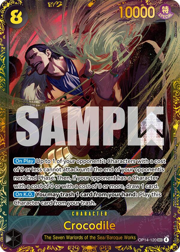 Crocodile (OP14-120) (CS26-27 Regionals Season 1) [One Piece Promotion Cards] | Shuffle n Cut Hobbies & Games