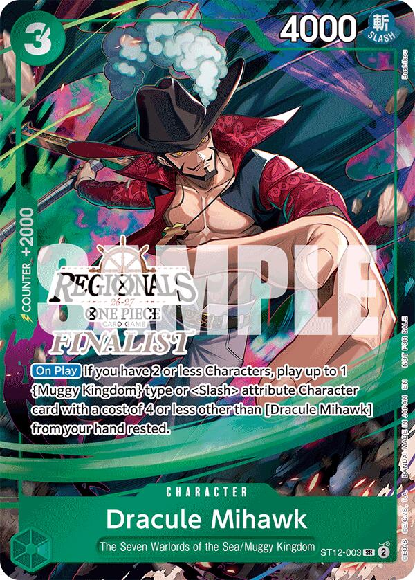 Dracule Mihawk (Regionals Finalist Card Set 26-27) [One Piece Promotion Cards] | Shuffle n Cut Hobbies & Games