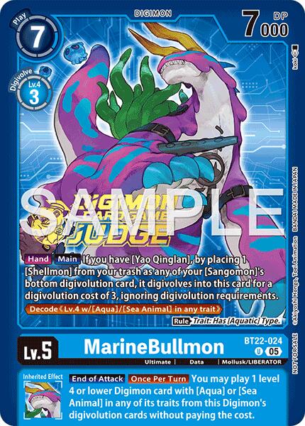 MarineBullmon [BT22-024] (Judge Pack 9) [Cyber Eden] | Shuffle n Cut Hobbies & Games