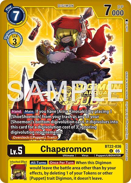 Chaperomon [BT22-036] (Judge Pack 9) [Cyber Eden] | Shuffle n Cut Hobbies & Games