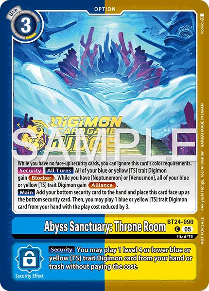 Abyss Sanctuary: Throne Room [BT24-090] (Judge Pack 9) [Time Stranger] | Shuffle n Cut Hobbies & Games
