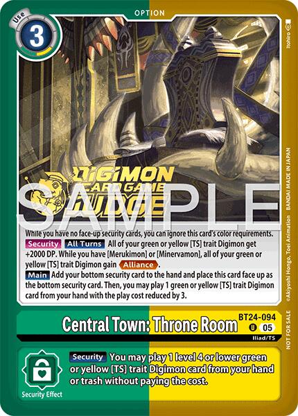 Central Town: Throne Room [BT24-094] (Judge Pack 9) [Time Stranger] | Shuffle n Cut Hobbies & Games
