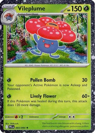 Vileplume (003/094) (Cosmos Holo) [Miscellaneous Cards] | Shuffle n Cut Hobbies & Games