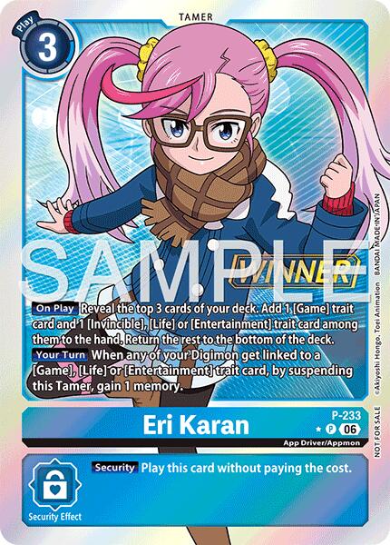 Eri Karan [P-233] (Store Tournament 2026 Vol. 2 Winner Pack) [Promotional Cards] | Shuffle n Cut Hobbies & Games