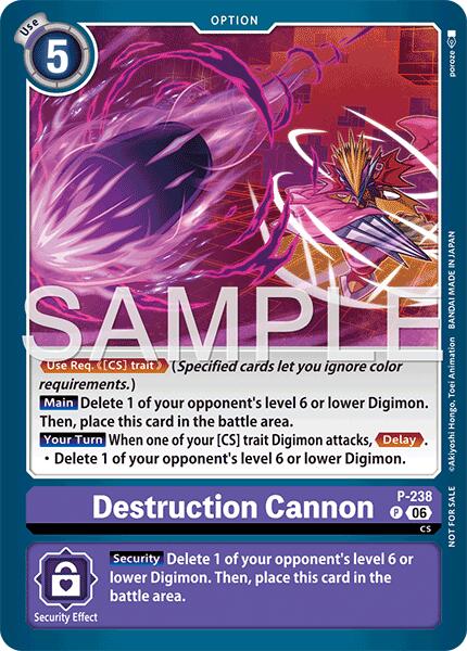 Destruction Cannon [P-238] (Store Tournament 2026 Vol. 2 Participation Pack) [Promotional Cards] | Shuffle n Cut Hobbies & Games