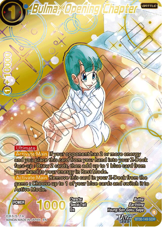 Bulma, Opening Chapter (GDR) (BT30-149) [Three Glorious Fighters] | Shuffle n Cut Hobbies & Games