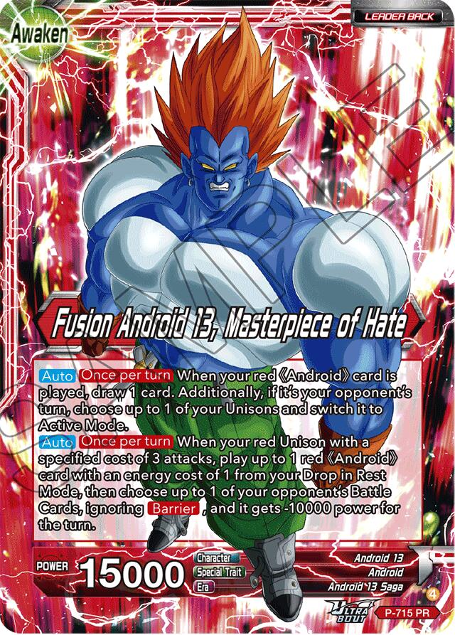 Android 13 // Fusion Android 13, Masterpiece of Hate (P-715) [Promotion Cards] | Shuffle n Cut Hobbies & Games