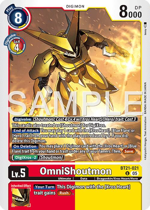 OmniShoutmon [BT21-021] (Reprint) [Advanced Booster Digimon Generation] | Shuffle n Cut Hobbies & Games