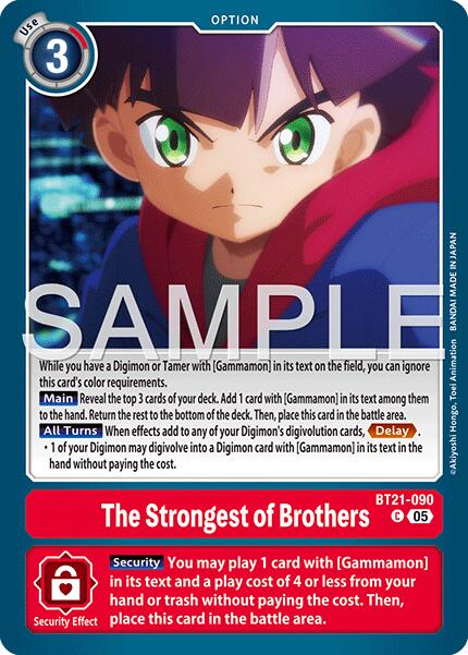 The Strongest of Brothers [BT21-090] (Reprint) [Advanced Booster Digimon Generation] | Shuffle n Cut Hobbies & Games