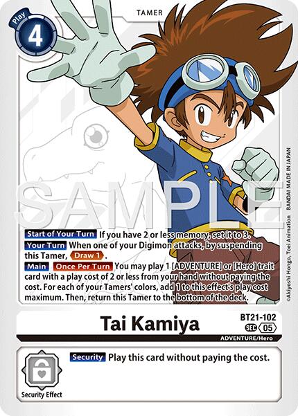 Tai Kamiya [BT21-102] (Reprint) [Advanced Booster Digimon Generation] | Shuffle n Cut Hobbies & Games