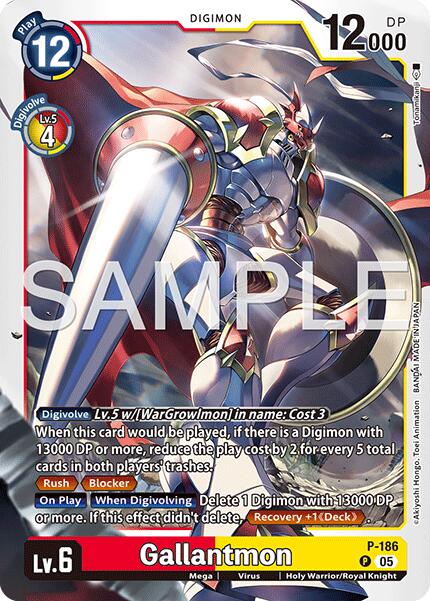 Gallantmon [P-186] (Reprint) [Advanced Booster Digimon Generation] | Shuffle n Cut Hobbies & Games