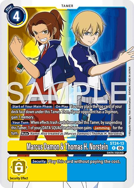 Marcus Damon & Thomas H. Norstein [ST24-13] [Starter Deck: Data Squad] | Shuffle n Cut Hobbies & Games