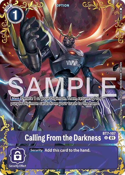 Calling From the Darkness [BT7-107] (Alternate Art) [Dual Revolution] | Shuffle n Cut Hobbies & Games