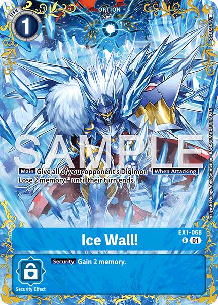 Ice Wall! [EX1-068] (Alternate Art) [Dual Revolution] | Shuffle n Cut Hobbies & Games