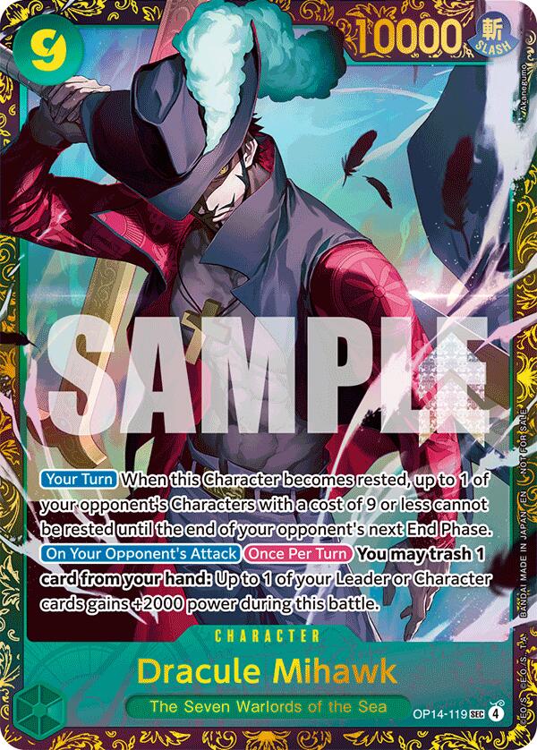 Dracule Mihawk - (CS 26-27 Regionals Season 1) [One Piece Promotion Cards] | Shuffle n Cut Hobbies & Games