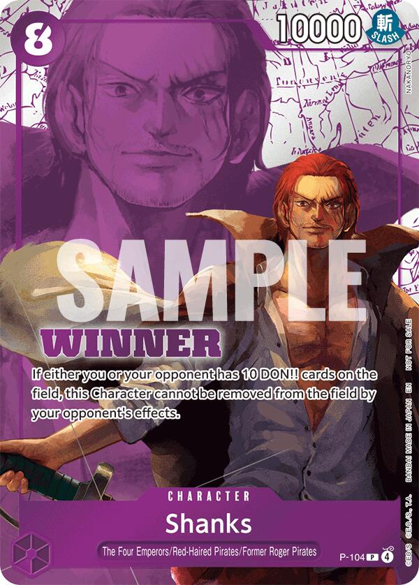 Shanks (Winner Pack 2026 Vol. 2) [One Piece Promotion Cards] | Shuffle n Cut Hobbies & Games