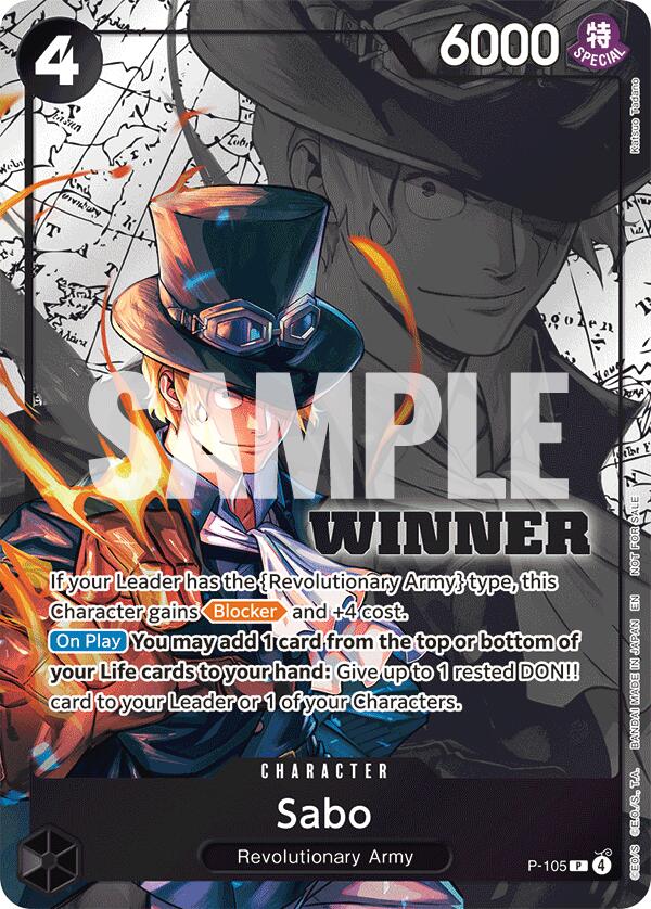 Sabo (Winner Pack 2026 Vol. 2) [One Piece Promotion Cards] | Shuffle n Cut Hobbies & Games