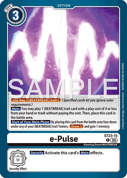 e-Pulse [ST23-15] [Starter Deck: Beatbreak] | Shuffle n Cut Hobbies & Games